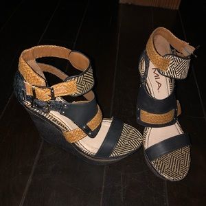 Tall wedge heels